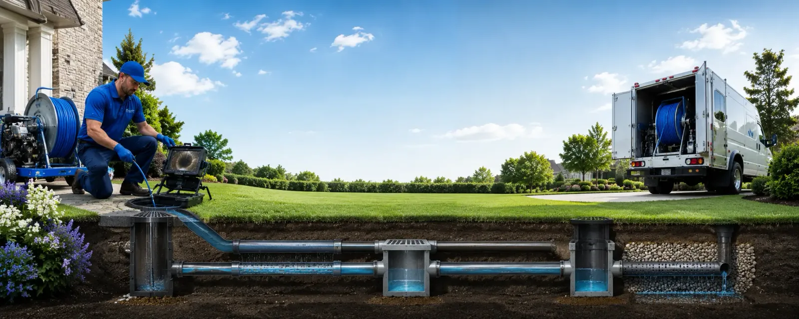 Outdoor drain cleaning information for Francesville, IN